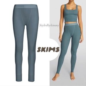 Skims Cotton Rib Leggings in Kyanite Size Small S NWT New